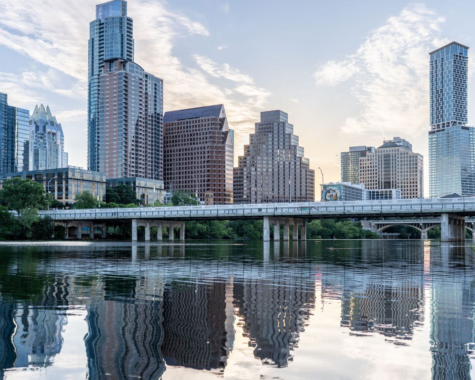 Downtown Austin skyline over Lady Bird Lake