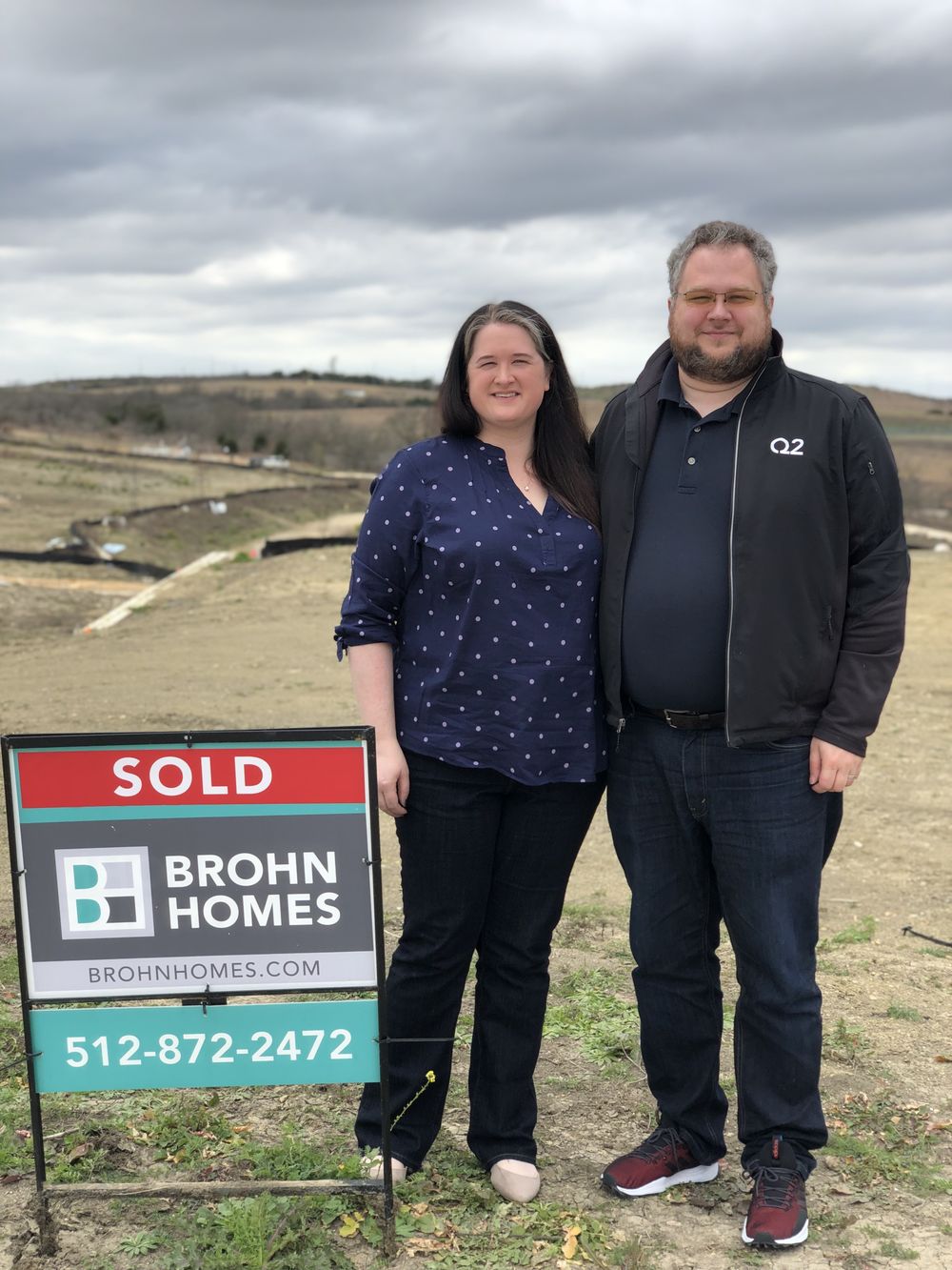 Real homeowners on closing day, Wildhorse Ranch · East Austin · Brohn Homes