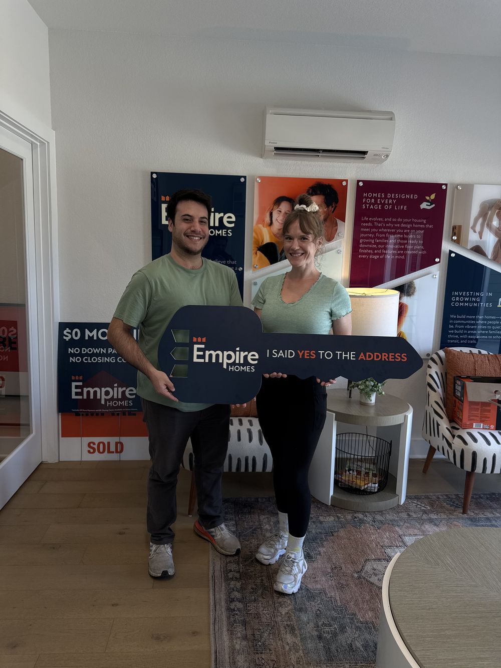 Real homeowners on closing day, Goodnight Ranch · South Austin · Empire Homes