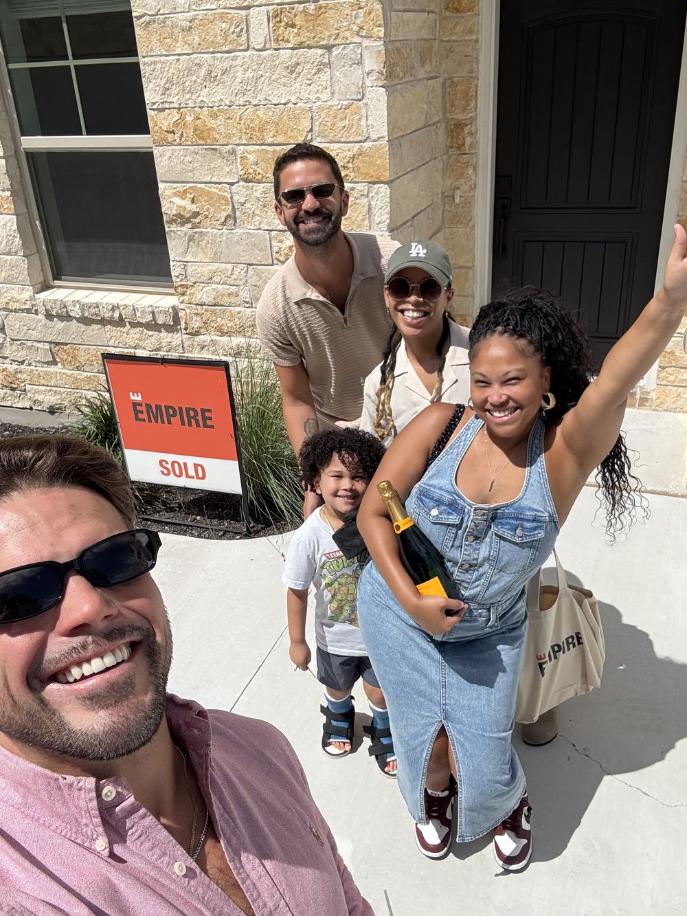 Real homeowners on closing day, Goodnight Ranch · South Austin · Empire Homes