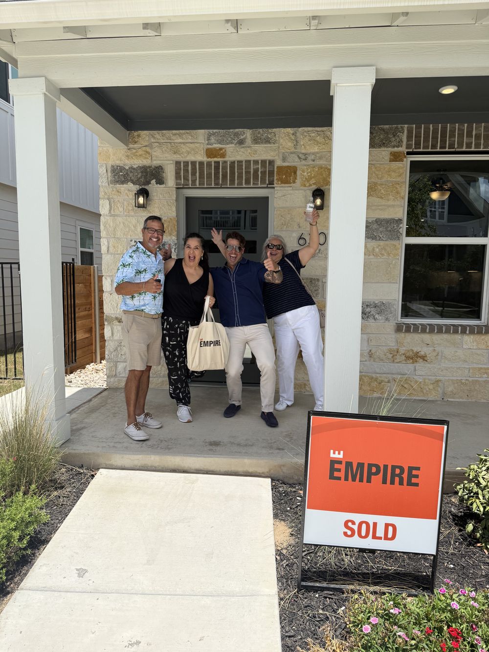 Real homeowners on closing day, Goodnight Ranch · South Austin · Empire Homes