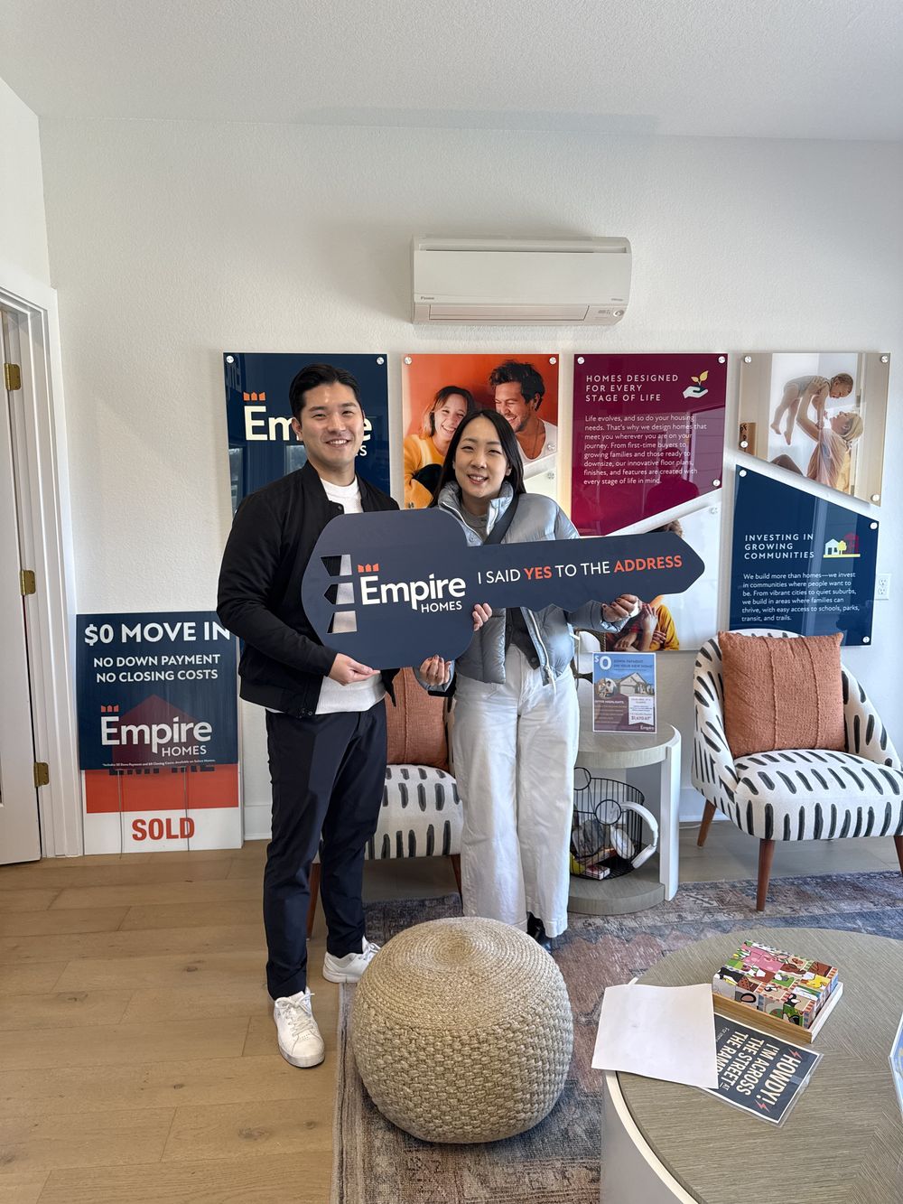 Real homeowners on closing day, Goodnight Ranch · South Austin · Empire Homes