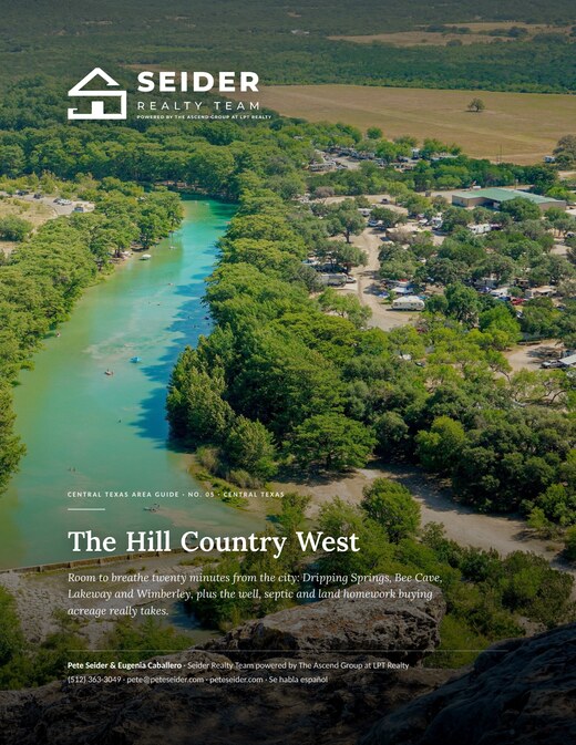 Cover of Area Guide No. 05 — The Hill Country West